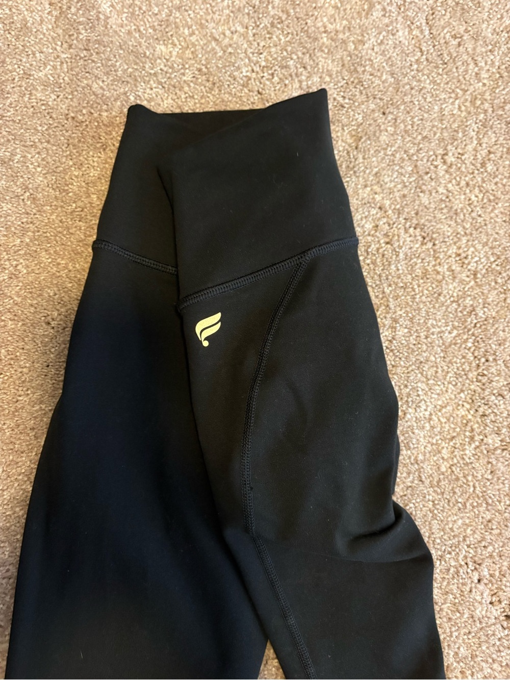Womens xs  Black High-Waist Leggings - Picture 2 of 3